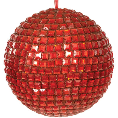 Πλαστική Χριστουγεννιάτικη Μπάλα Διακόσμησης 20cm