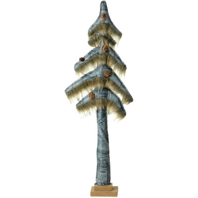 Λούτρινο Επιτραπέζιο Διακοσμητικό Δέντρο 22 x 60(h)cm