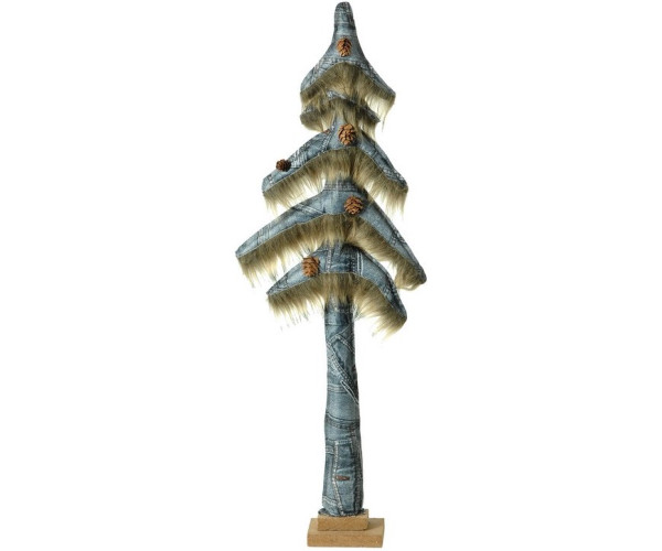 Λούτρινο Επιτραπέζιο Διακοσμητικό Δέντρο 22 x 60(h)cm