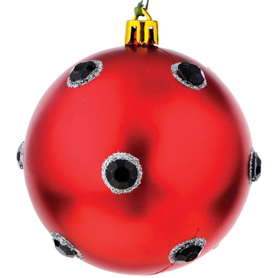 Πλαστική Μάτ Και Γυαλιστερή Χριστουγεννιάτικη Μπάλα 8cm,Σέτ/6