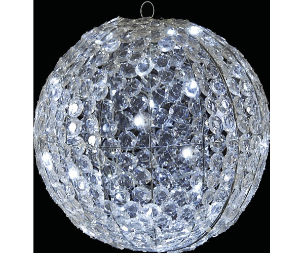 80Led Φωτιζόμενη Κρυστάλλινη Μπάλα Με Λευκό Φωτισμό 40cm 80Led Φωτιζόμενη Κρυστάλλινη Μπάλα Με Λευκό Φωτισμό 40cm