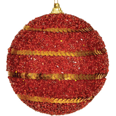 Πλαστική Χριστουγεννιάτικη Μπάλα 8cm,Σέτ/6