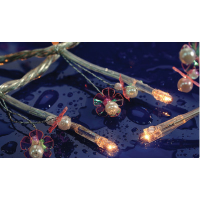 100Gs Λαμπάκια Με Ακρυλικά Σχέδια Και 8 Προγράμματα,Διάφανο - Θερμό ,Απόστασης 10 Μέτρων