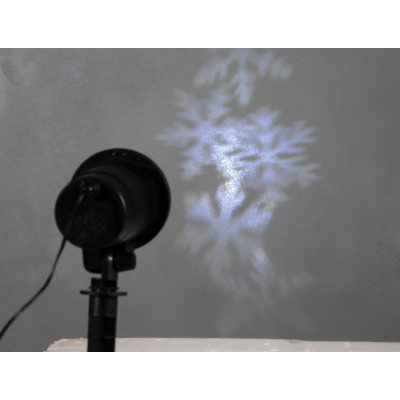 Led Προβολέας - Προτζέκτορας Με Εφέ Χιονονιφάδα ,ip44 Με Βάση