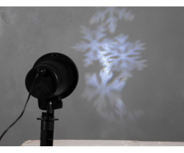 Led Προβολέας - Προτζέκτορας Με Εφέ Χιονονιφάδα ,ip44 Με Βάση