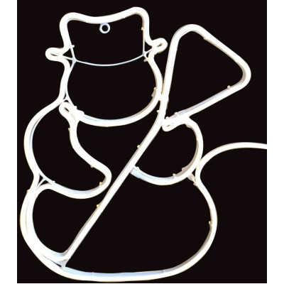 Σταθερός Χιονάνθρωπος Με Led Θερμό Φωτισμό, 50.5cm,Ip44