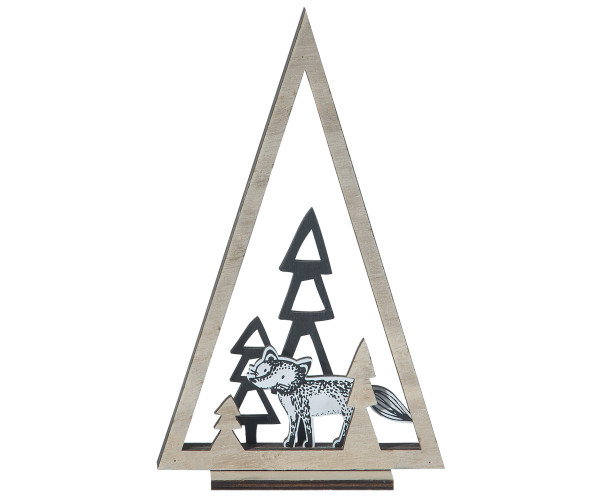 Ξύλινο Επιδαπέδιο Χριστουγεννιάτικο Στολίδι  4 x 13 x 22(h)cm