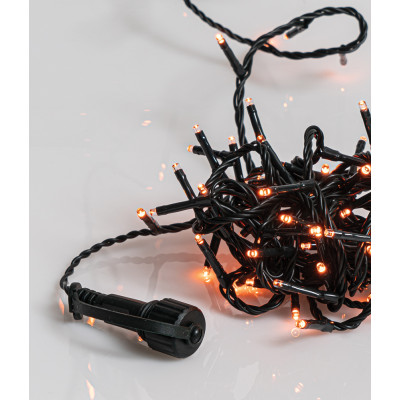 240Led Λαμπάκια Με Επέκταση,Πρόγραμμα Και Μετασχηματιστή Ip44 ,Πράσινο Καλώδιο/Πορτοκαλί Λαμπάκι ,12 Μέτρα (5cm Απόσταση)