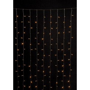740Led Σταθερή Συμμετρική Κουρτίνα Με Μετασχηματιστή Ιp44 Και Επέκταση 400 x 330(h)cm,Με Διάφανο Καλώδιο/Θερμό Λαμπάκι (Kelvin: 2.500 - 2.800)
