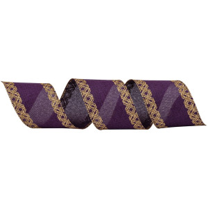 Μώβ Χριστουγεννιάτικη Κορδέλα 8,50 Μέτρων (9 Yards)