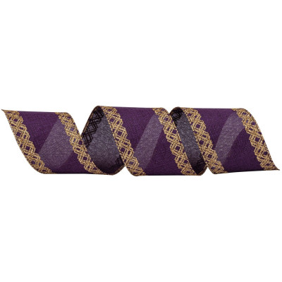 Μώβ Χριστουγεννιάτικη Κορδέλα 8,50 Μέτρων (9 Yards)
