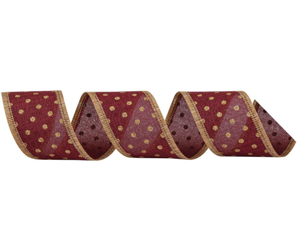 Μώβ Χριστουγεννιάτικη Κορδέλα 8,50 Μέτρων (9 Yards)