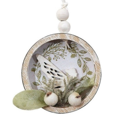 Ξύλινα Χριστουγεννιάτικη Μπάλα 3 x 7 x 9(h)cm