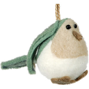 Λούτρινο Κρεμαστό Χριστουγεννιάτικο Στολίδι 7cm