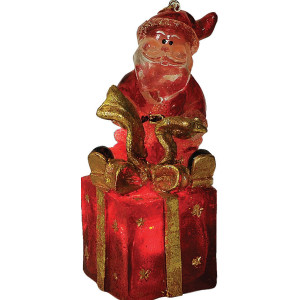 Φωτιζόμενος Ακρυλικός Άγιος Βασίλης Με Θερμό Φωτισμό 11cm