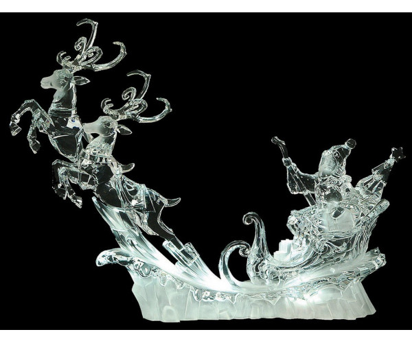 Ακρυλικό Επιτραπέζιο Διακοσμητικό Έλκυθρο Με Φώς Μπαταρίας,40(Η)cm