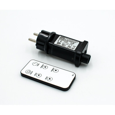 Μετασχηματιστής Ip44 ,31v-6w Mε Χειριστήριο Για Προγράμματα ,Χρονοδιακόπτη Και Ντιμάρισμα Για 1000 Λαμπάκια