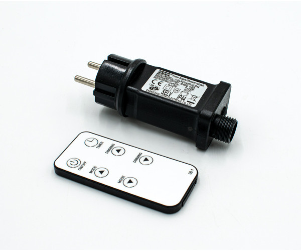 Μετασχηματιστής Ip44 ,31v-6w Mε Χειριστήριο Για Προγράμματα ,Χρονοδιακόπτη Και Ντιμάρισμα Για 1000 Λαμπάκια