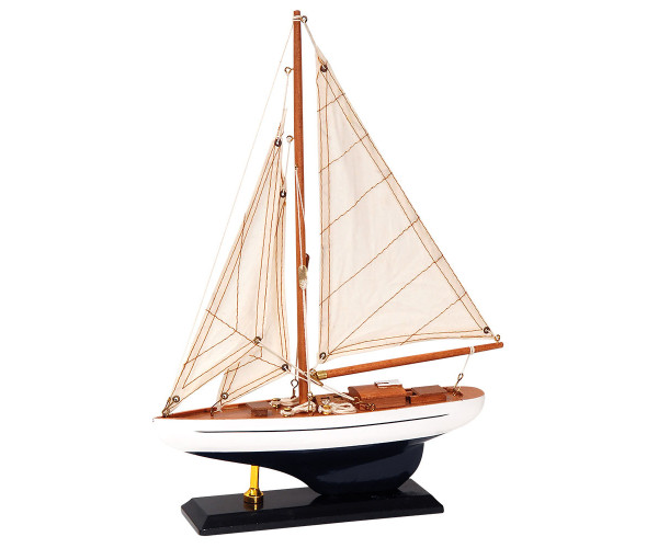 Ξύλινο Παραδοσιακό Καράβι 25 x 6 x 36(h)cm,Χρώμα Λευκό - Μπλέ Ξύλινο Παραδοσιακό Καράβι 25 x 6 x 36(h)cm,Χρώμα Λευκό - Μπλέ
