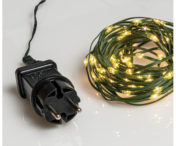 200Led Λαμπάκια Copper Θερμού Φωτισμού Με Μετασχηματιστή Και Πρόγραμμα,20 Μέτρα (Kelvin: 2.500 - 2.800)