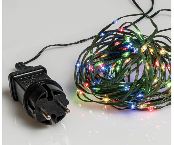100Led Λαμπάκια Copper Πολύχρωμου Φωτισμού Με Μετασχηματιστή Και Πρόγραμμα,10 Μέτρα