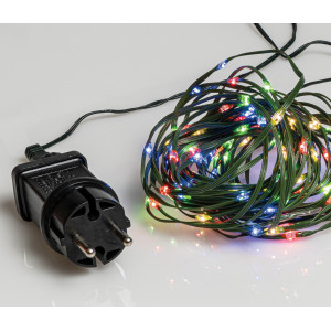 200Led Λαμπάκια Copper Πολύχρωμου Φωτισμού Με Μετασχηματιστή Και Πρόγραμμα,20 Μέτρα