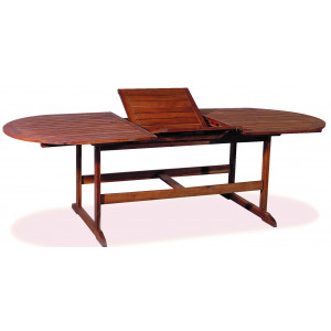 Ξύλινο Επεκτεινόμενο Τραπέζι Acacia Wood 150 + 50 = 200 x 90 x 72(h)cm