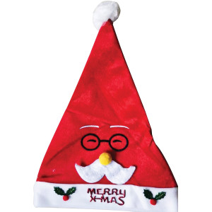 Χριστουγεννιάτικο Σκουφάκι Άγιου Βασίλη 28 x 40cm