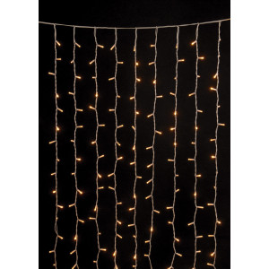 200Led Σταθερή Συμμετρική Κουρτίνα Rubber Με Επέκταση Ip65 Και Μπρίζα Σούκο 200 x 100(h)cm,Λευκό Καλώδιο/ Θερμό Λαμπάκι (Kelvin: 2.500 - 2.800)