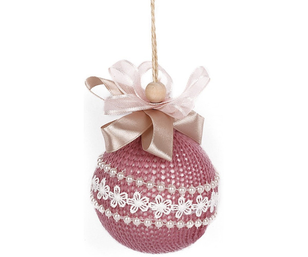 Ρόζ Πλαστικές Χριστουγεννιάτικες Μπάλες ,Σέτ 4 Τεμαχίων 10cm,Σέτ/4