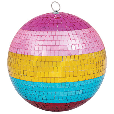 Disco Πολύχρωμη Πλαστική Χριστουγεννιάτικη Μπάλα 25cm