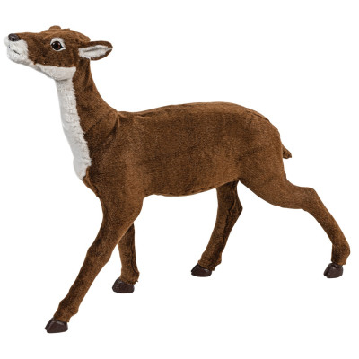 Καφέ Χριστουγεννιάτικο Διακοσμητικό Ελάφι 66 x 67(h)cm