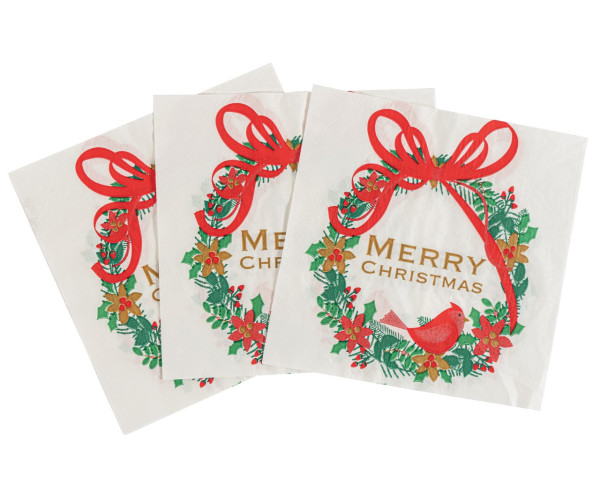 Χαρτοπετσέτες Σέτ 20 Τεμαχίων Με Χριστουγεννιάτικες Φιγούρες 16,5 x 16,5cm