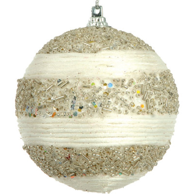 Πλαστική Χριστουγεννιάτικη Μπάλα 10cm,Σέτ/4