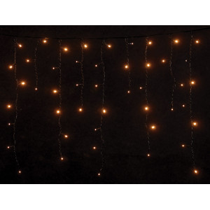 100Led Σταθερή Ασύμμετρη Κουρτίνα Rubber Με Επέκταση Ip65 Και Μπρίζα Σούκο 200 x 70(h)cm,Πράσινο Καλώδιο/ Θερμό Λαμπάκι (Kelvin: 2.500 - 2.800) 