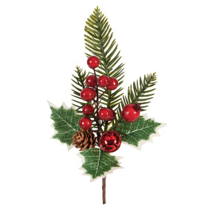 Χριστουγεννιάτικο Διακοσμητικό Κλαδί Γκί 23cm
