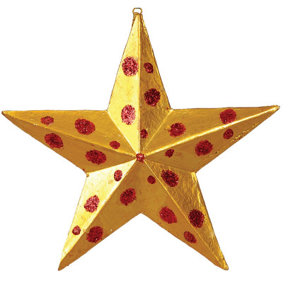 Χριστουγεννιάτικη Κορυφή Δέντρου Αστέρι 25cm