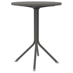 Dark Grey Τραπέζι Πολυπροπυλένιου Με UV Προστασία Φ60cm