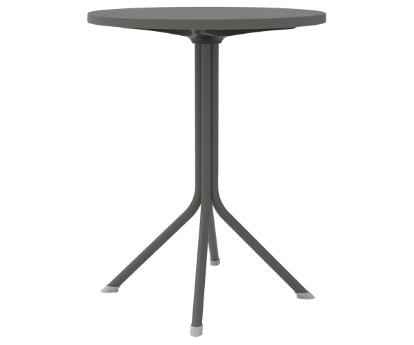 Dark Grey Τραπέζι Πολυπροπυλένιου Με UV Προστασία Φ60cm