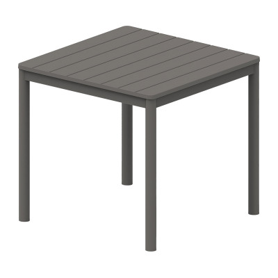 Dark Grey Τραπέζι Πολυπροπυλένιου Με UV Προστασία 80 x 80cm