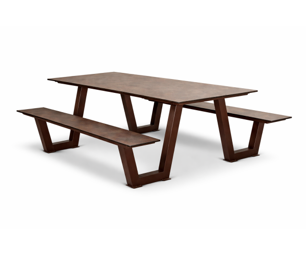 Μεταλλικός Πάγκος Πίκ Νίκ Με Hpl Επιφάνειες 200 x 180 x 75(h)cm