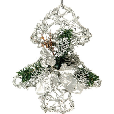 Ξύλινο Κρεμαστό Χριστουγεννιάτικο Στολίδι 35cm