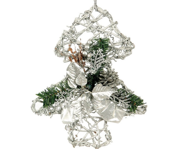 Ξύλινο Κρεμαστό Χριστουγεννιάτικο Στολίδι 35cm