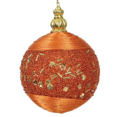 Πλαστική Χριστουγεννιάτικη Μπάλα 10cm,Σέτ/4