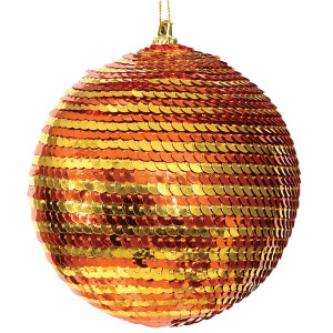 Πλαστική Χριστουγεννιάτικη Μπάλα 8cm,Σέτ/6