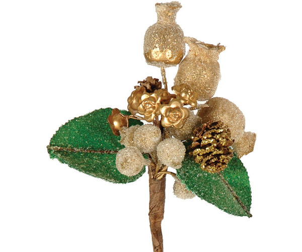 Χριστουγεννιάτικο Διακοσμητικό Κλαδί 14cm