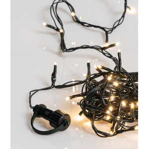 50Led Λαμπάκια Με Πρόγραμμα,Επέκταση Και Μετασχηματιστή Ip44 ,Πράσινο Καλώδιο/Θερμό Λαμπάκι (5cm Απόσταση) 2,5 Μέτρα (Kelvin: 2.500 - 3.000)