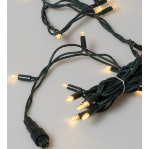 100Led Rubber Round Λαμπάκια Επεκτεινόμενα Με Πράσινο Καλώδιο/Θερμό Λαμπάκι ,Ip65 Στεγανό,(10cm Απόσταση) 10 Μέτρα (Kelvin: 2.500 - 3.000)