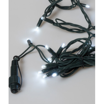 100Led Rubber Round Λαμπάκια Επεκτεινόμενα Με Πράσινο Καλώδιο/Λευκό Λαμπάκι ,Ip65 Στεγανό,(10cm Απόσταση) 10 Μέτρα (Kelvin: 6.000 - 10.000)