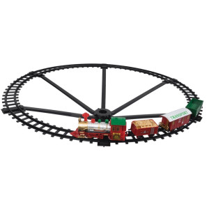 Χριστουγννιάτικο Τρένο Δέντρου 4 Βαγονίων Με Κίνηση , Ήχο Και Φώς Μπαταρίας 93cm